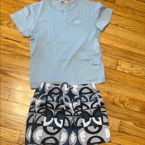 Dolce & Gabbana TShirt & Swim-Short Set
